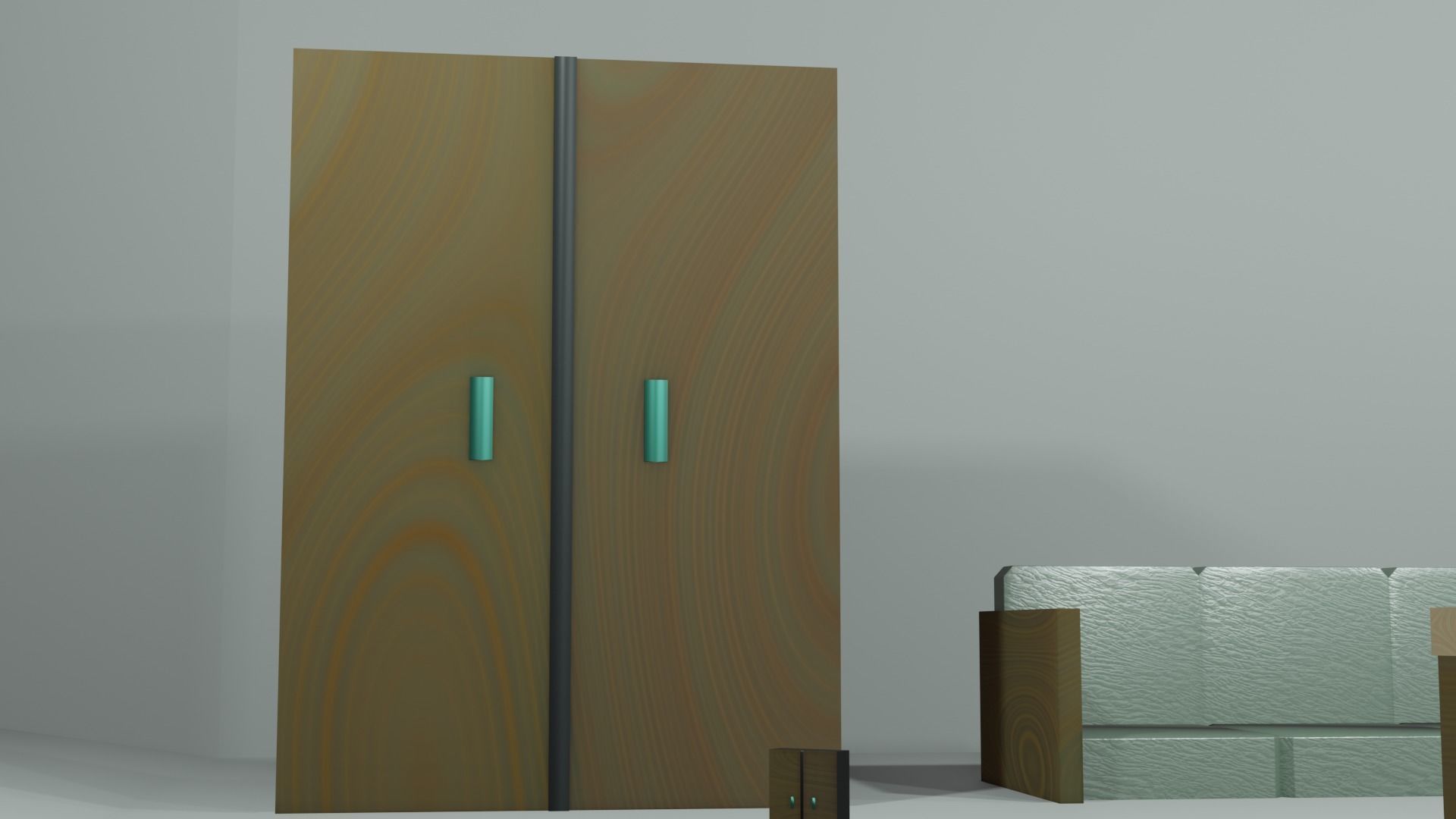 Kitchen Furniture Free low-poly 3D model_10