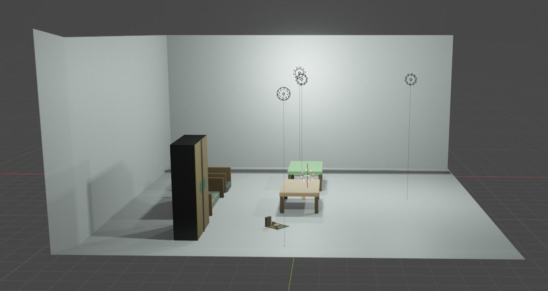 Kitchen Furniture Free low-poly 3D model_12