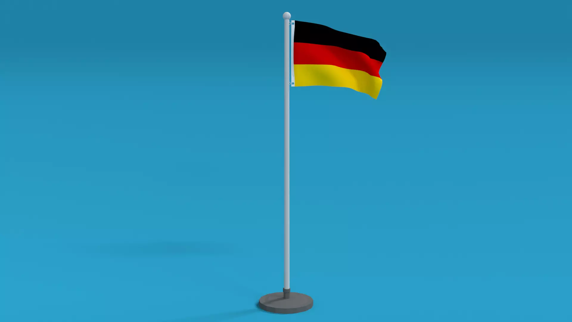 Low Poly Seamless Animated Germany Flag Low-poly 3D model_0
