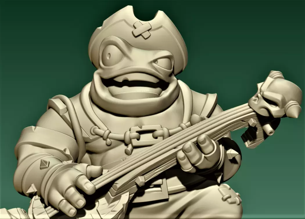 Toad Bard 3D print model