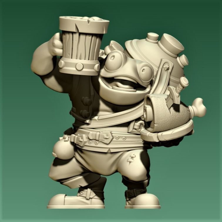 Toad Barman 3D print model_1
