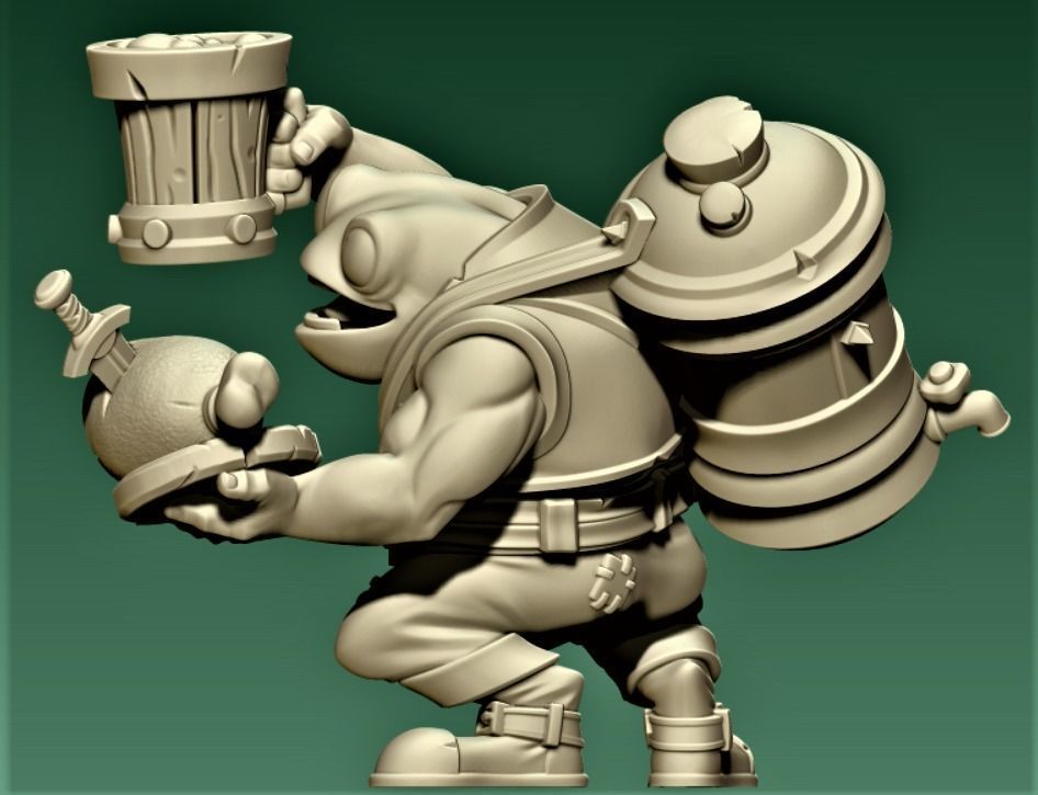Toad Barman 3D print model_2