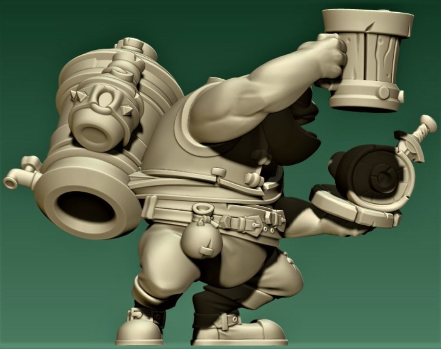 Toad Barman 3D print model_4
