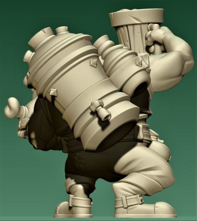 Toad Barman 3D print model_3