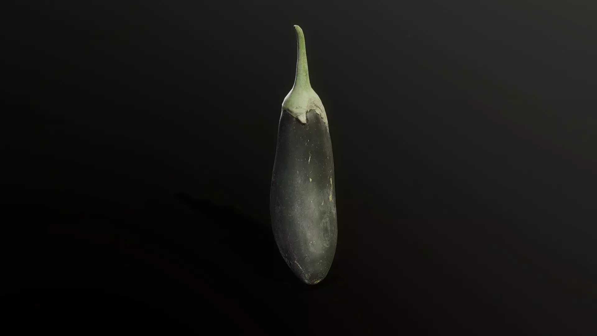 3D Scan Eggplant Low-poly 3D model_0