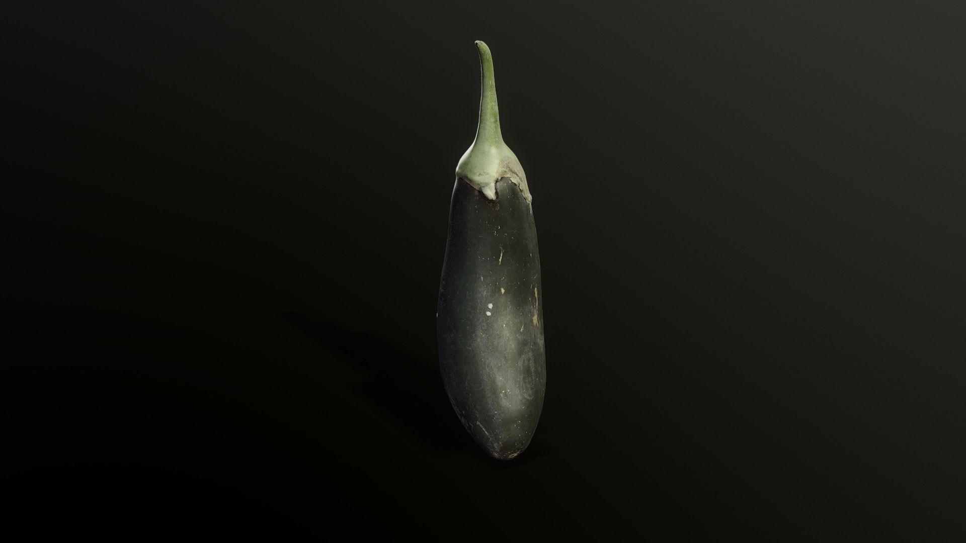 3D Scan Eggplant Low-poly 3D model_2
