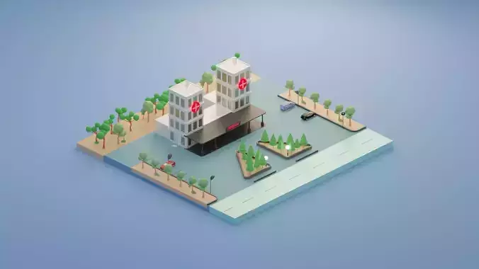 Isometric Hospital