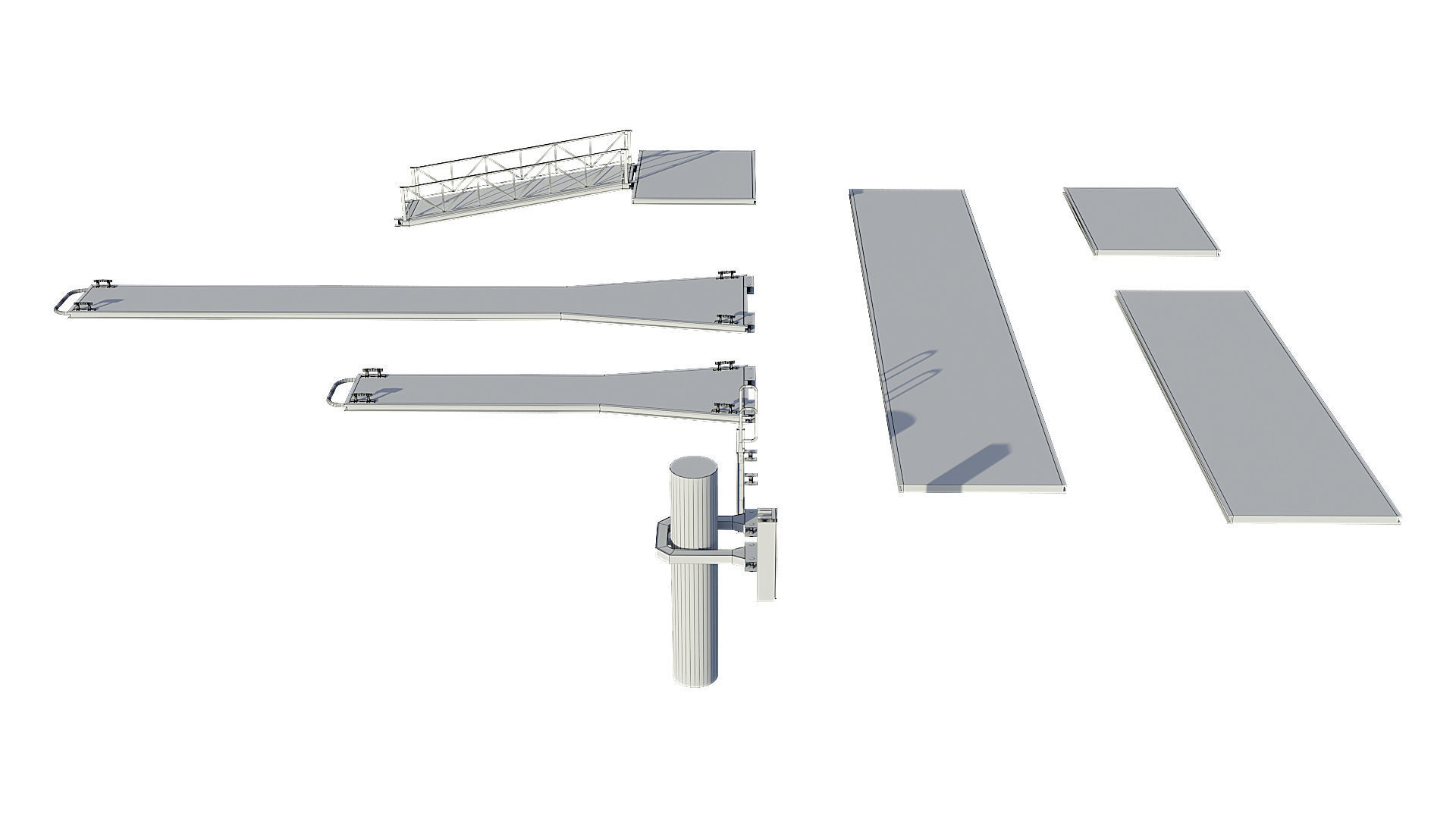 Marina for boats 3D model_16