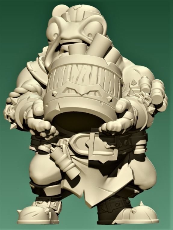 Toad Bomber 3D print model_3