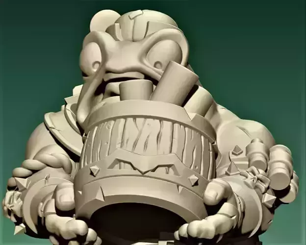 Toad Bomber 3D print model