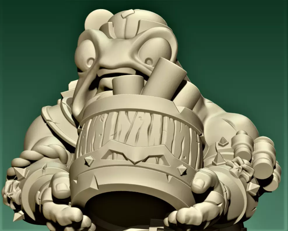 Toad Bomber 3D print model_0