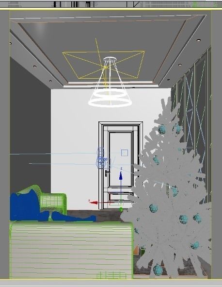 tree in the hall 3D model_6
