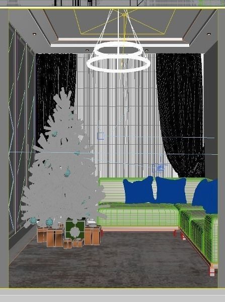 tree in the hall 3D model_5