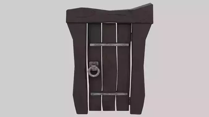 Stylized Wooden Door