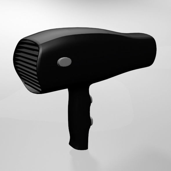 Hair Dryer 01 3D model_2