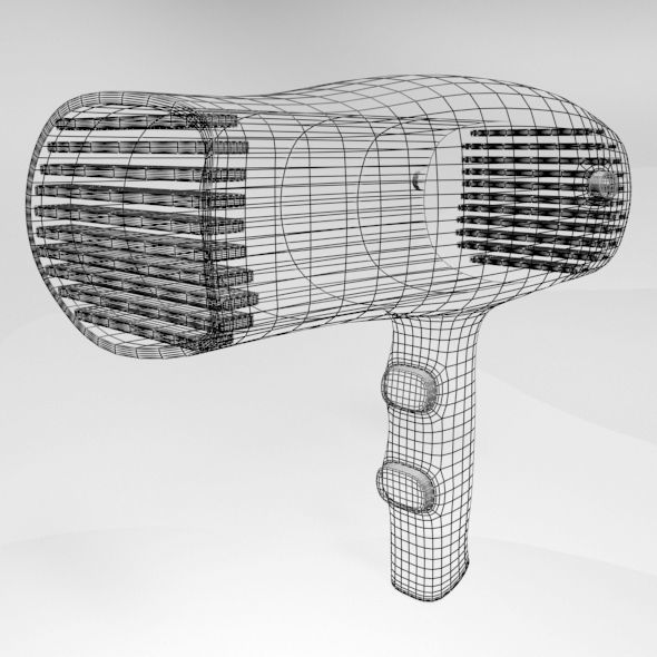 Hair Dryer 01 3D model_5