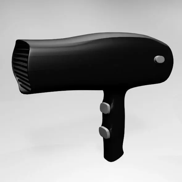 Hair Dryer 01 3D model_0