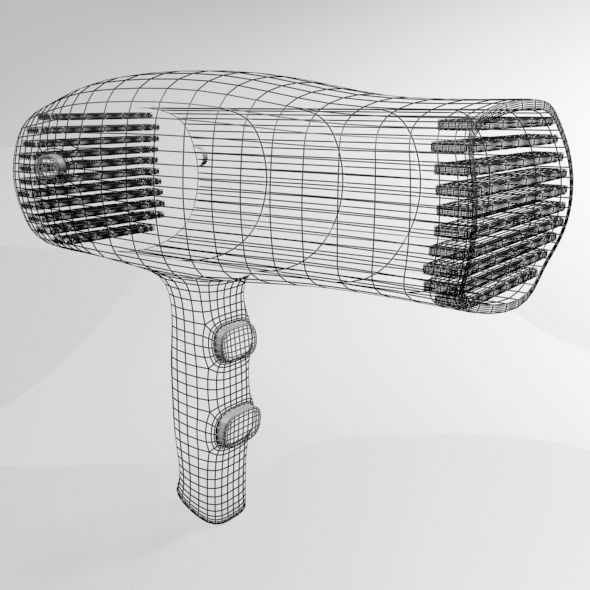 Hair Dryer 01 3D model_6