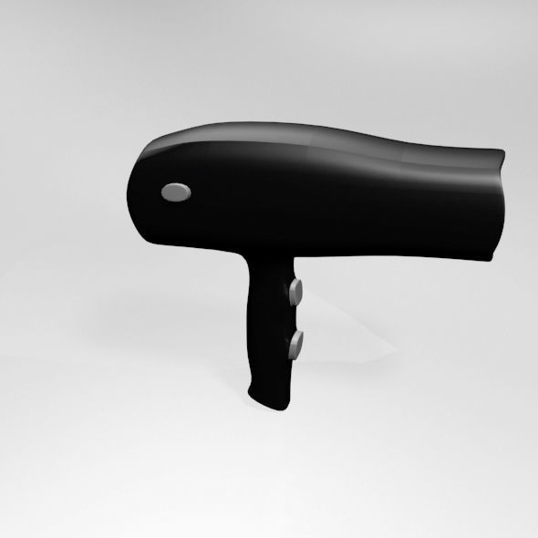 Hair Dryer 01 3D model_12