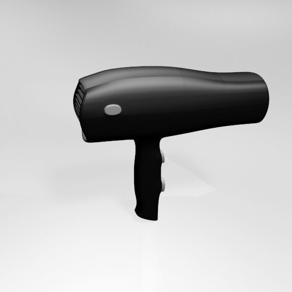 Hair Dryer 01 3D model_13