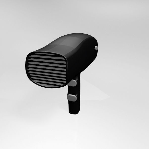Hair Dryer 01 3D model_9