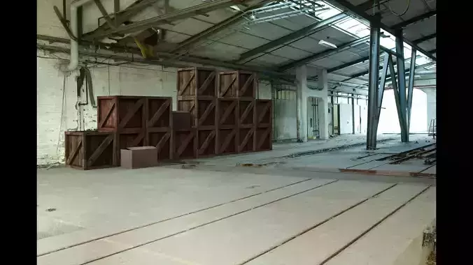 boxes low poly models Wooden Crates