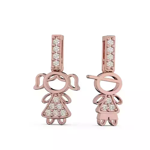 Set of boy and girl pendants