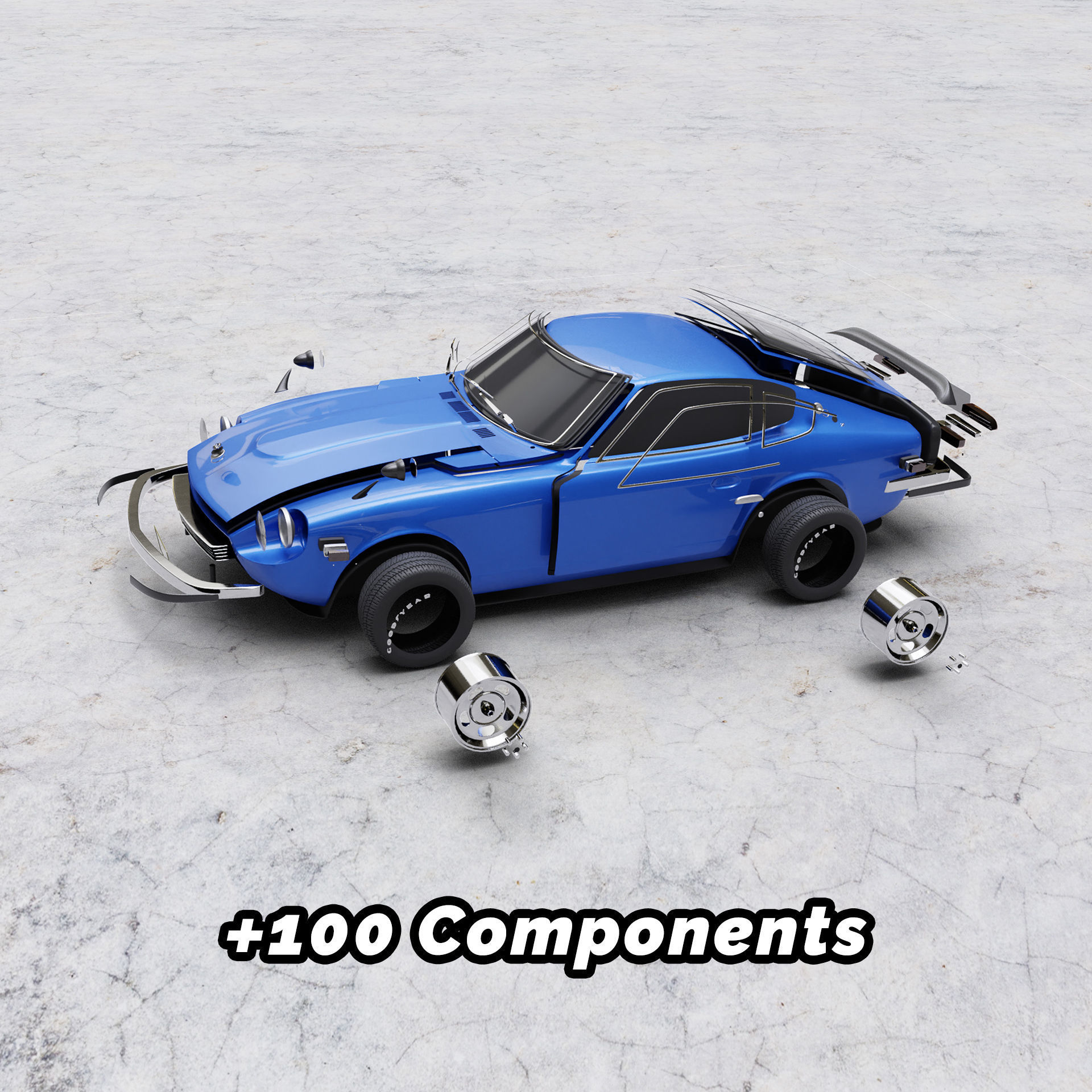 Datsun Fairlady Z  3D model_3