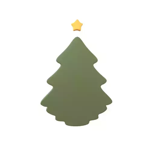 Christmas Trees Symbol v1 001 Low-poly 3D model