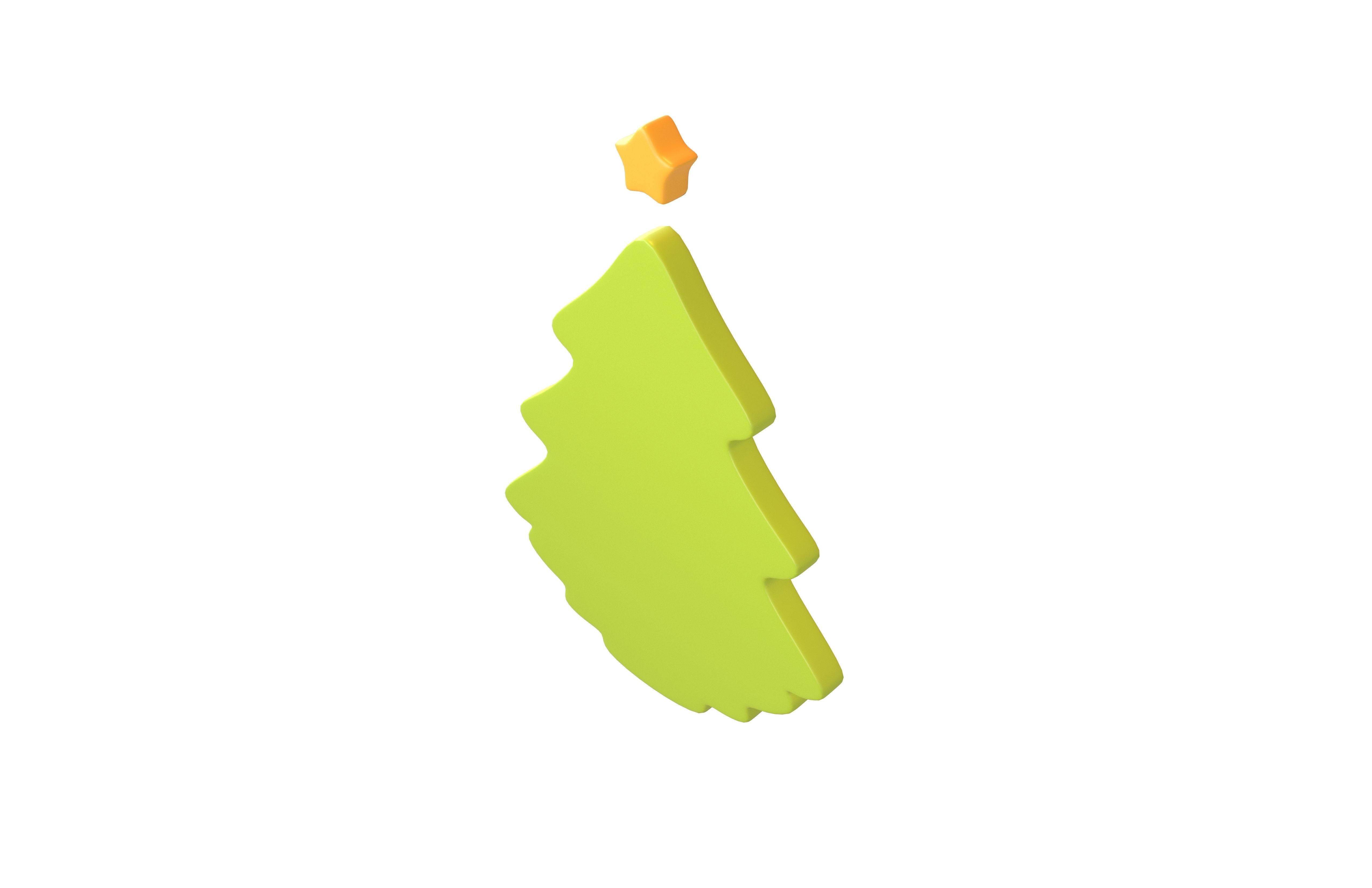 Christmas Trees Symbol v1 002 Low-poly 3D model_3