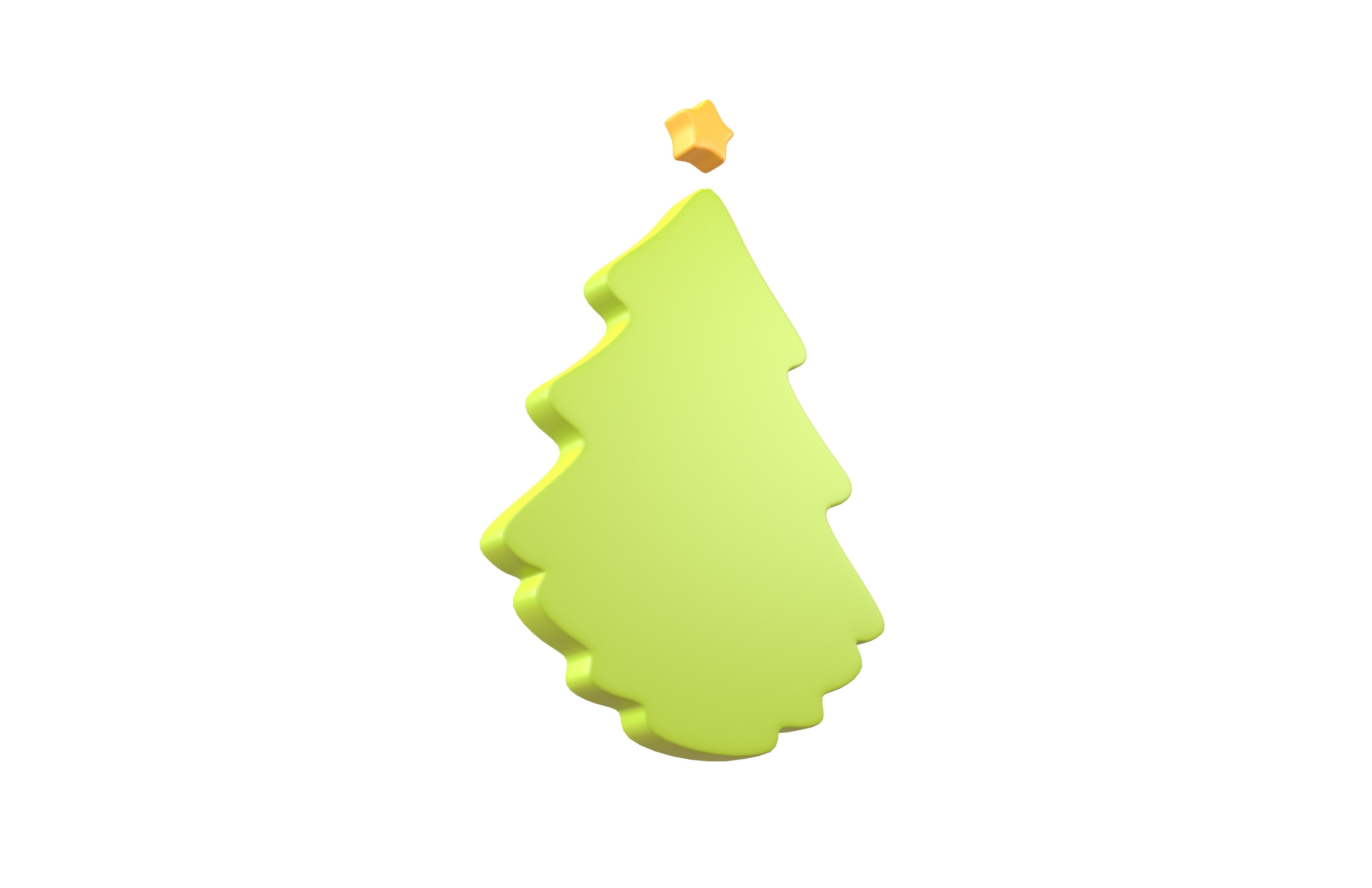 Christmas Trees Symbol v1 002 Low-poly 3D model_2