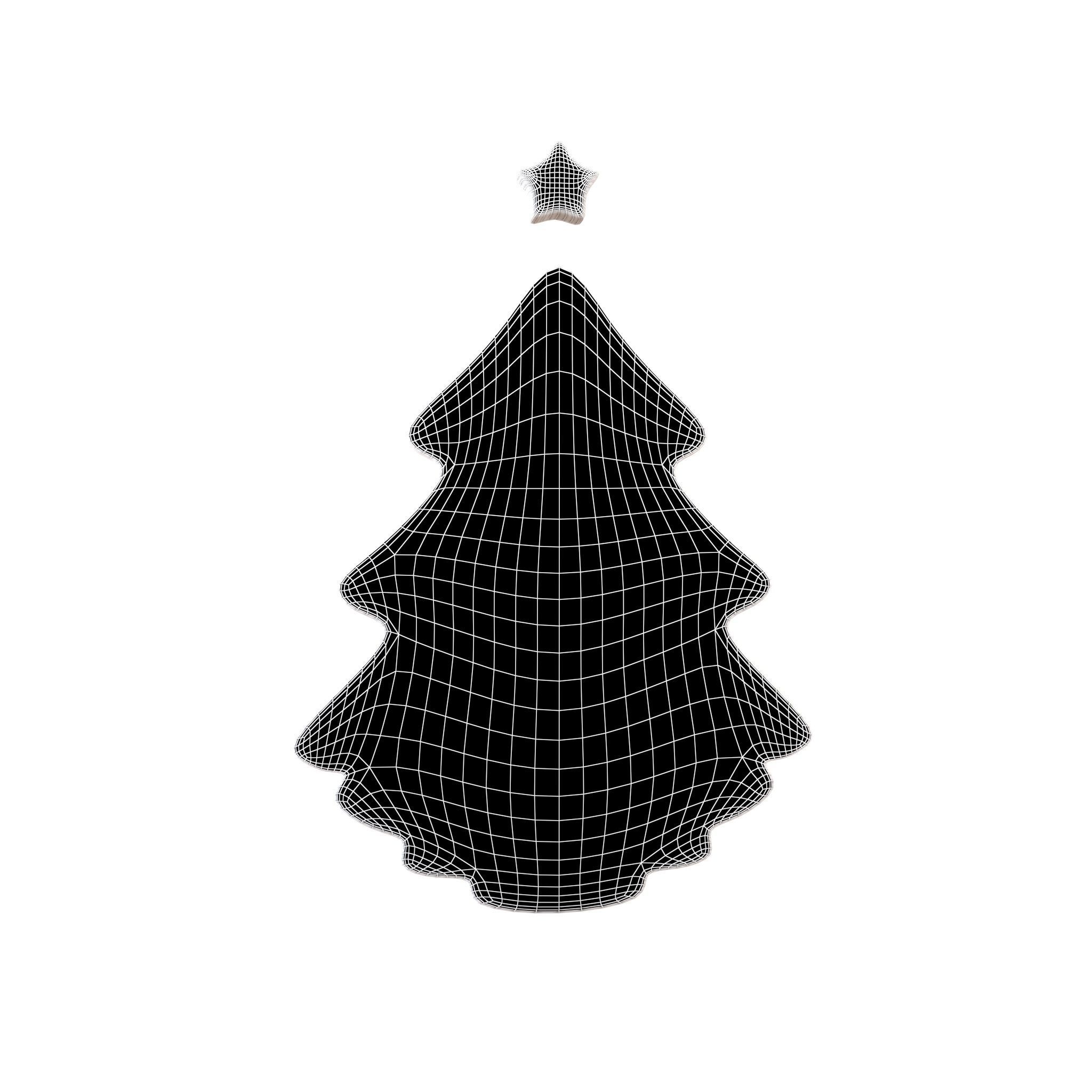 Christmas Trees Symbol v1 005 Low-poly 3D model_4