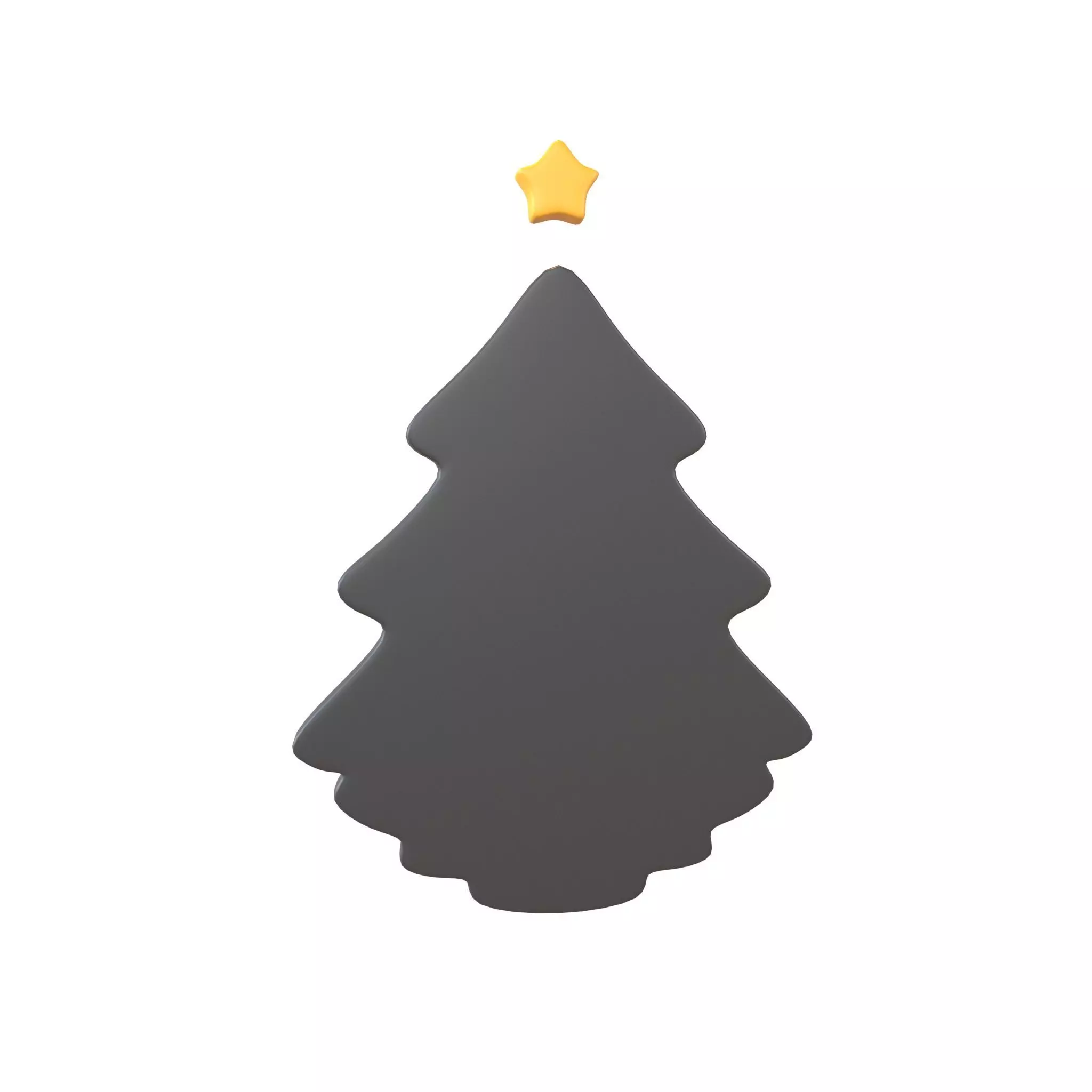 Christmas Trees Symbol v1 005 Low-poly 3D model_0