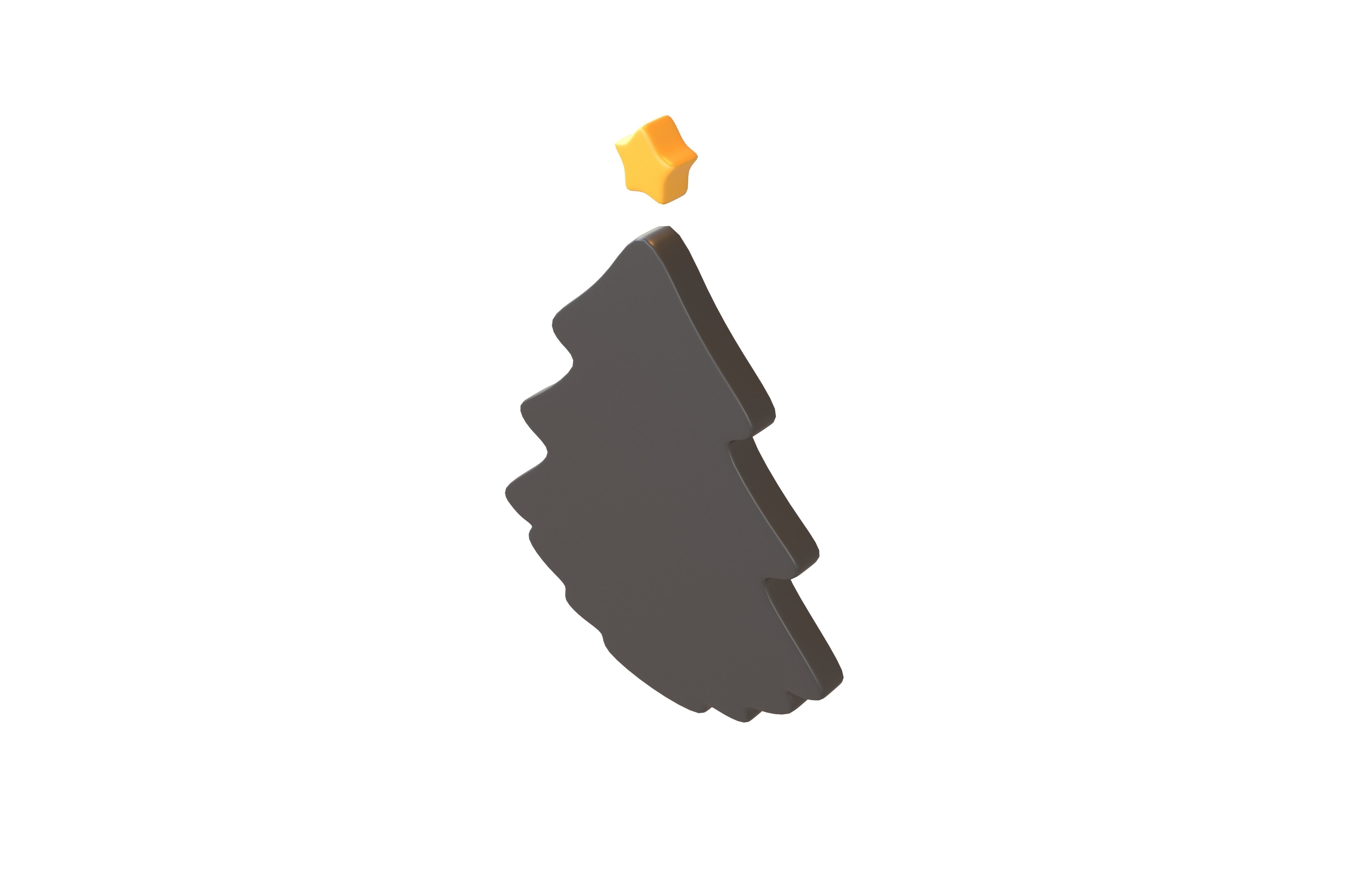 Christmas Trees Symbol v1 005 Low-poly 3D model_3