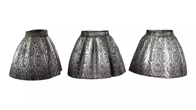 Flirty Skirt Low-poly 3D model