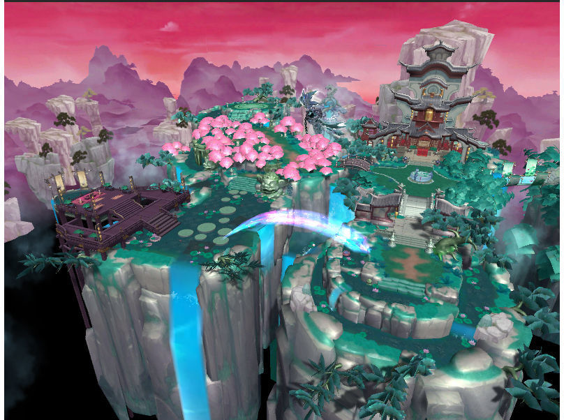 Red Hidden Fantasy World Low-poly 3D model_8