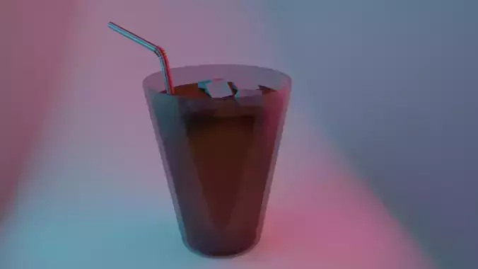 A glass of Coca Cola