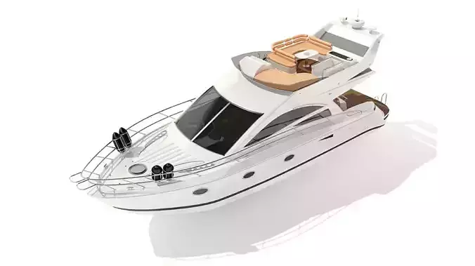 Mini Yacht 3D Model