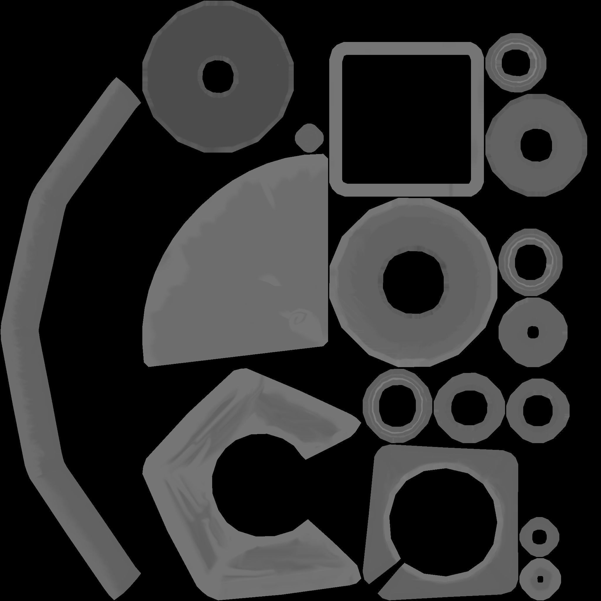 Signal cone  Low-poly 3D model Low-poly 3D model_7