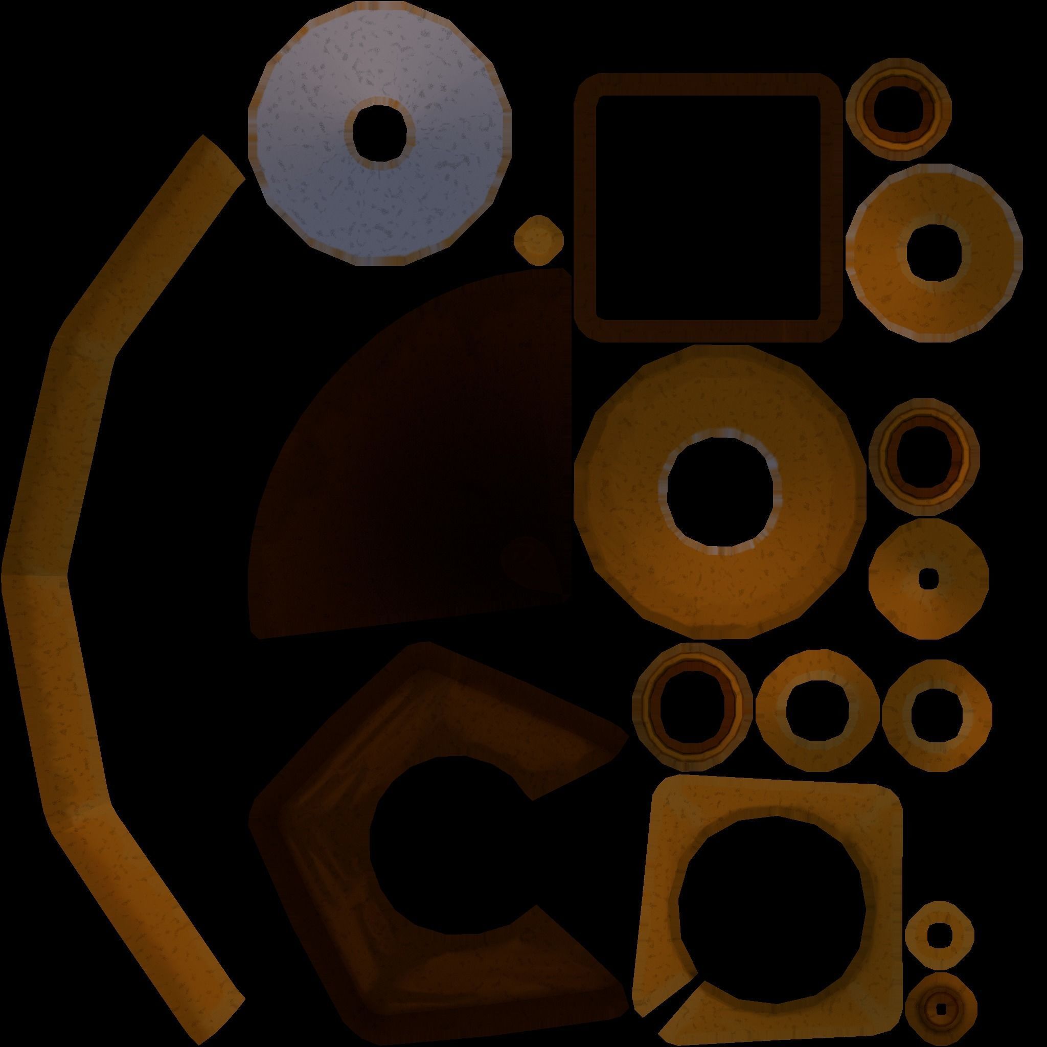 Signal cone  Low-poly 3D model Low-poly 3D model_8