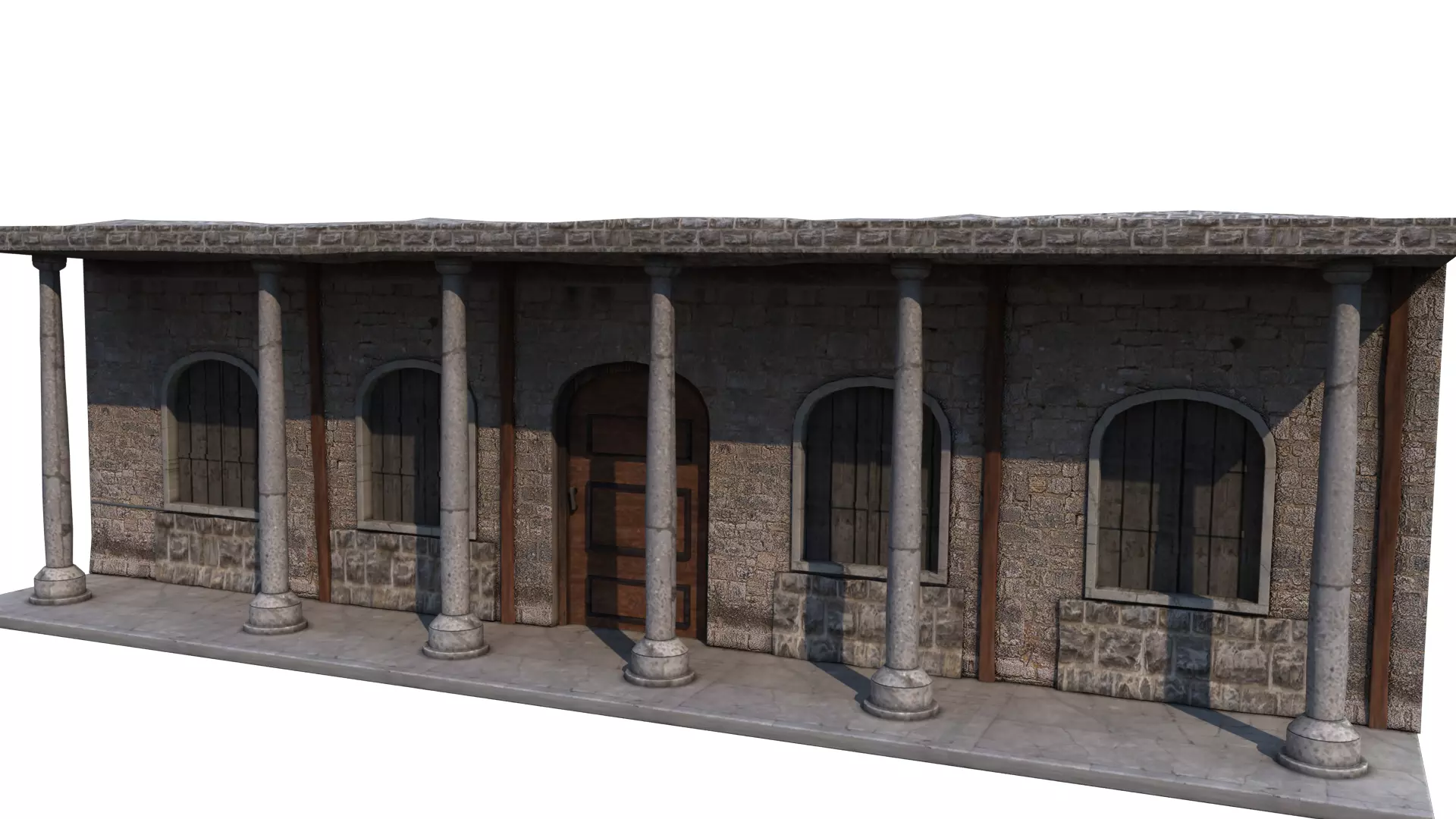historical House 1 3D model_0