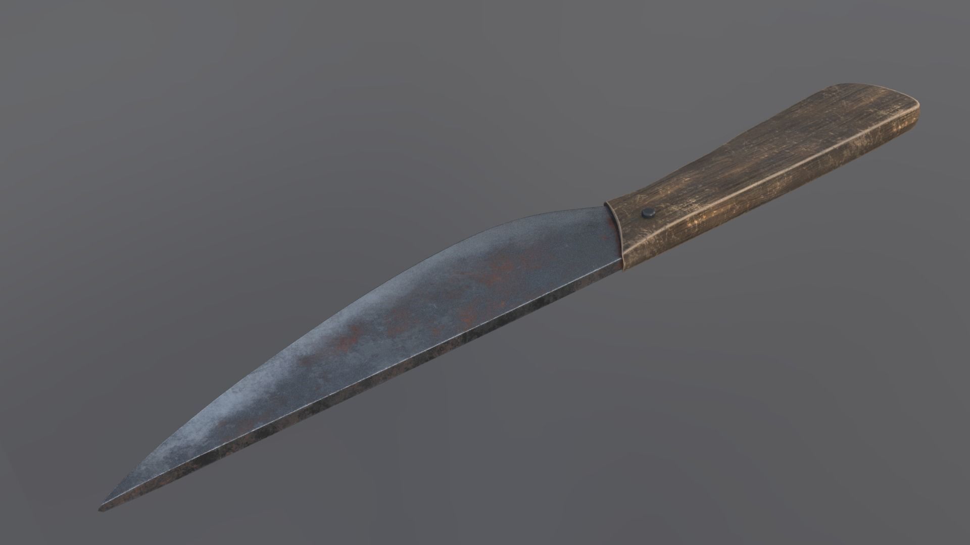 cartoon knife 3D model_1