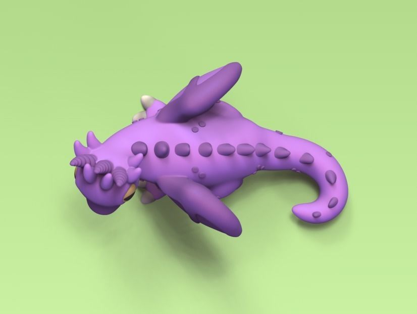 Cartoon Dragon 3D print model_4