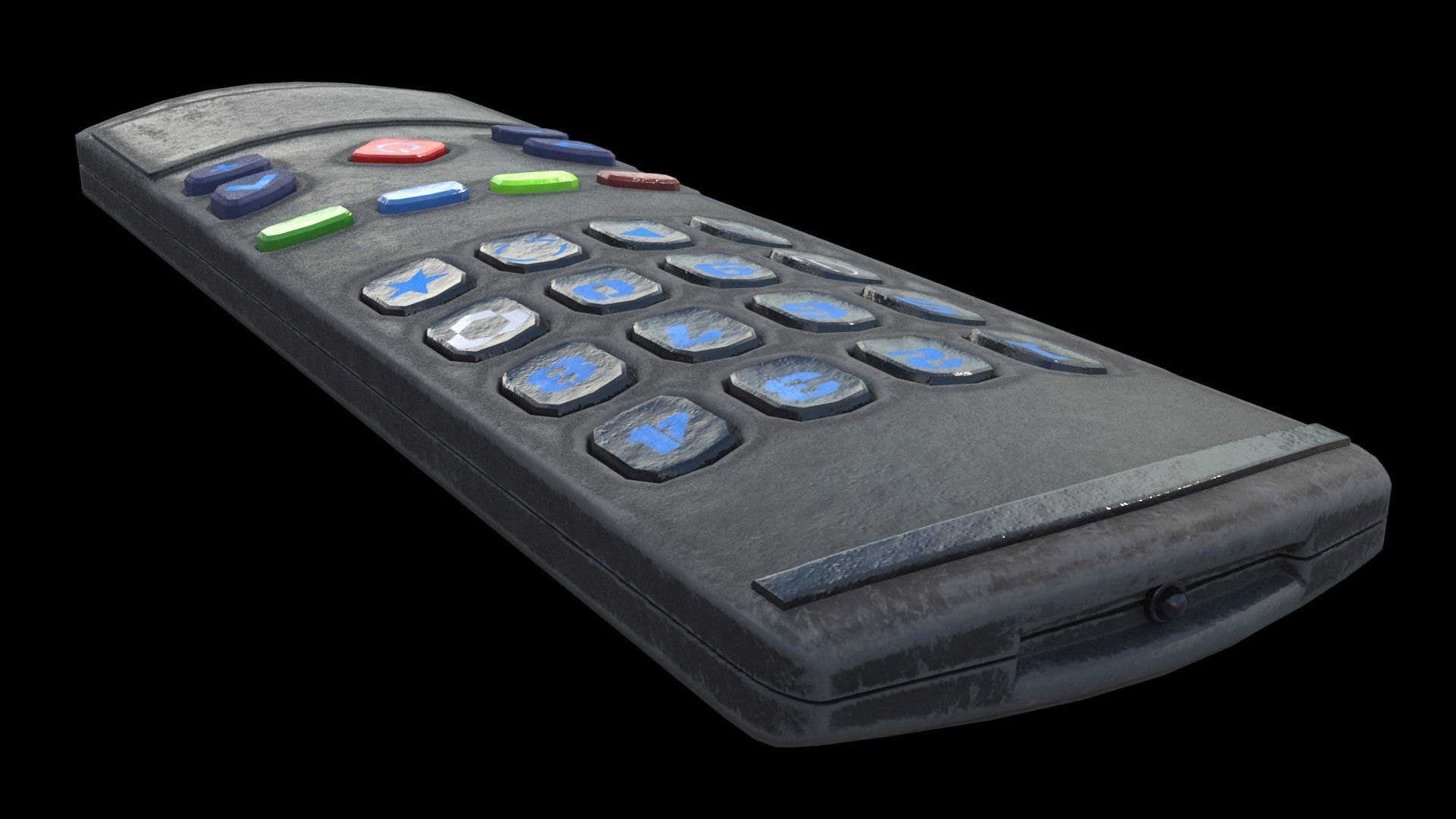 remote control for tv 3D model_1
