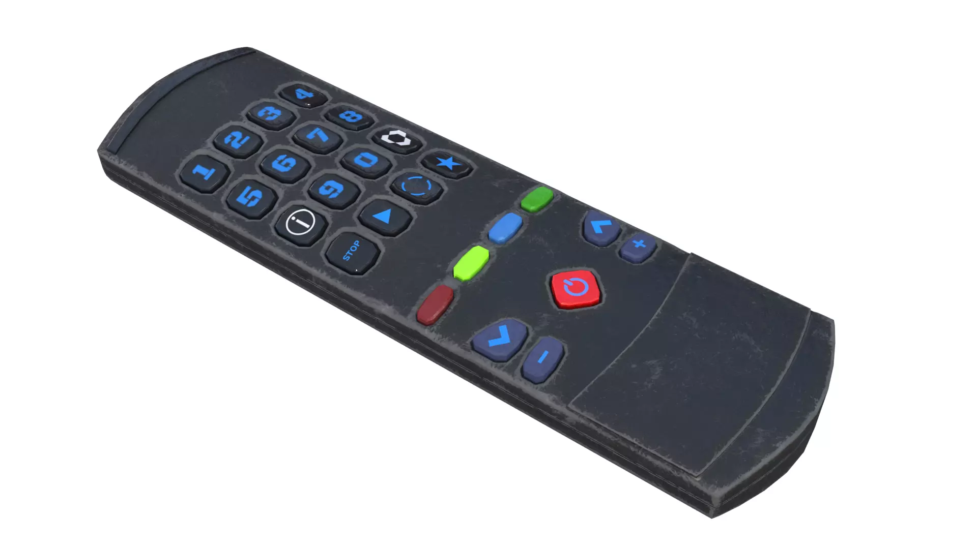 remote control for tv 3D model_0