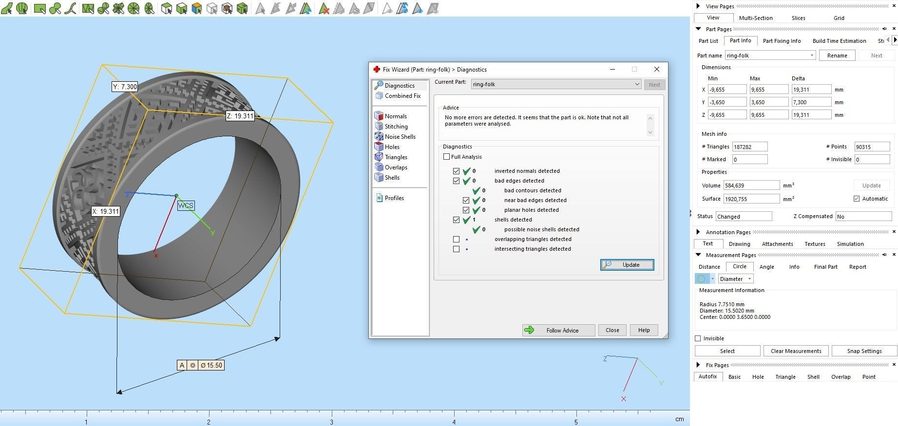 Slavic Wedding Ring 3D print model_5
