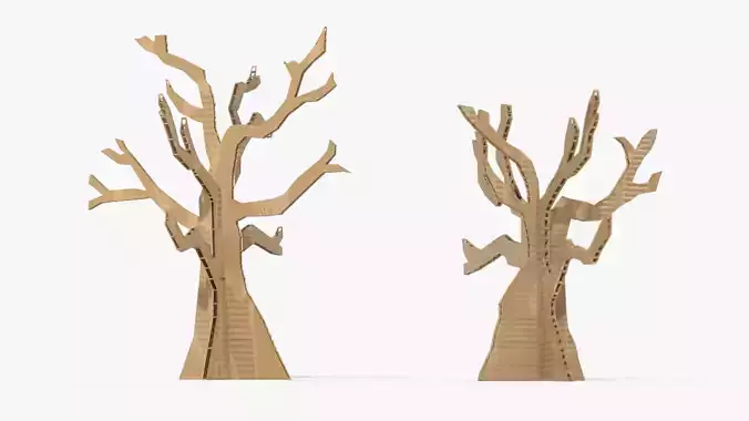 Cardboard trees