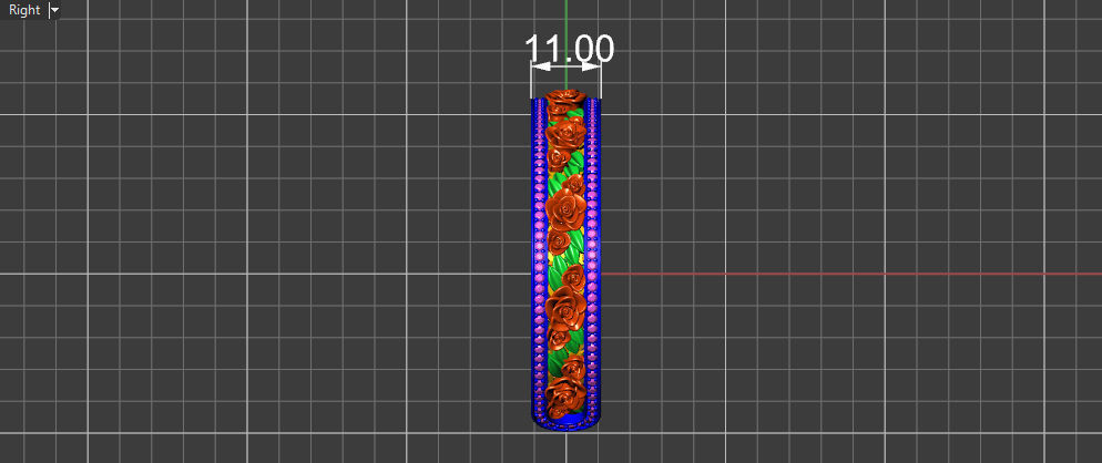 Rose Cuff Bracelet1 3D print model_16