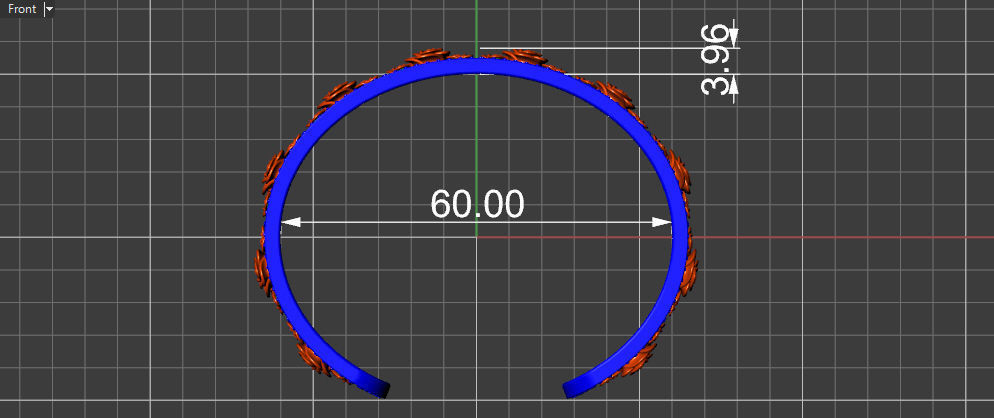 Rose Cuff Bracelet1 3D print model_17