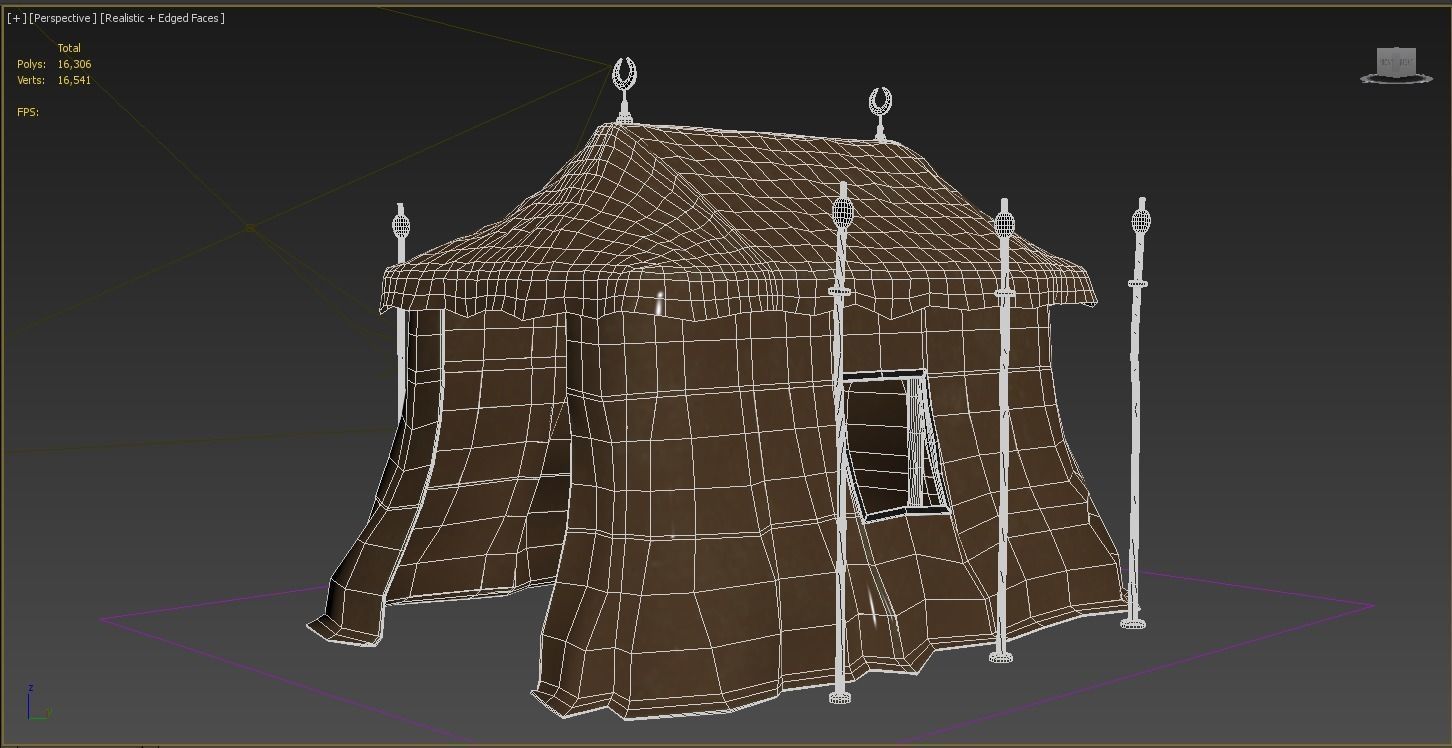 Tent v01 3D model_3